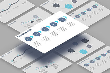Selection of premium infographics grey series