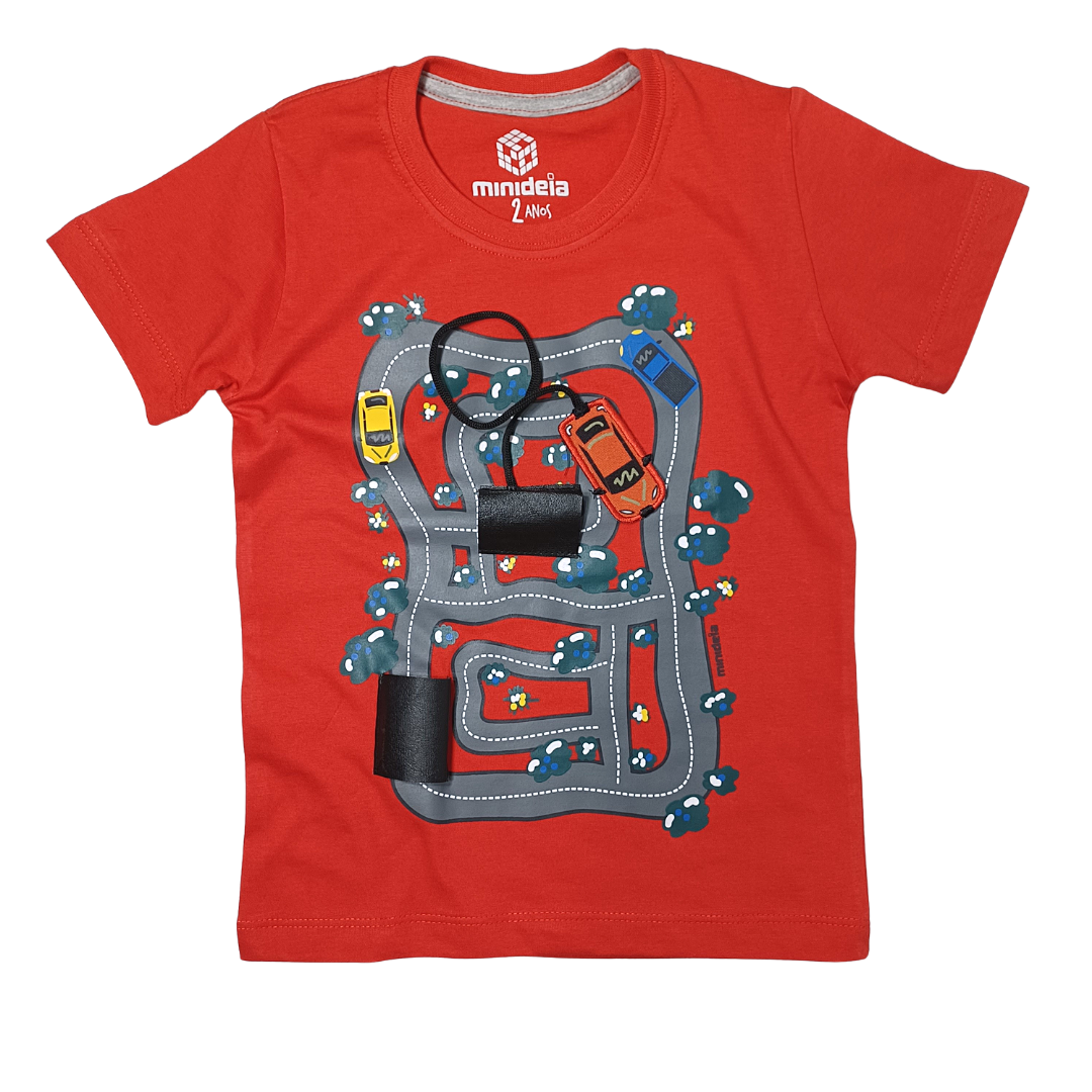Camiseta Carros Vermelha