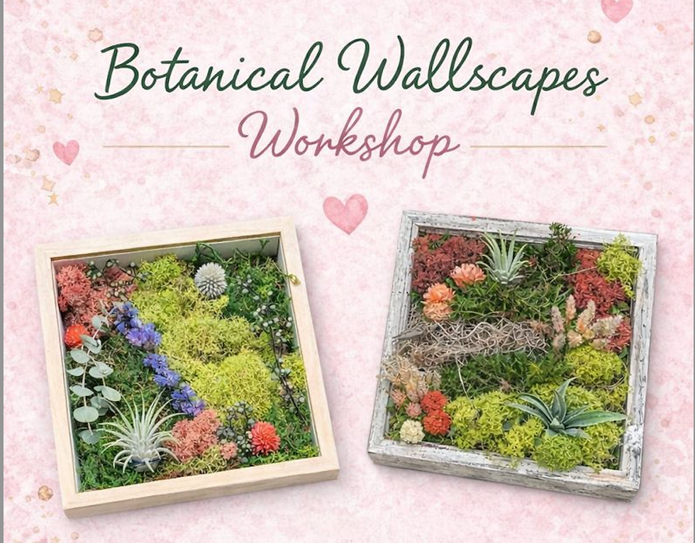 Botanical Wallscapes Workshop at Sweet Harmony