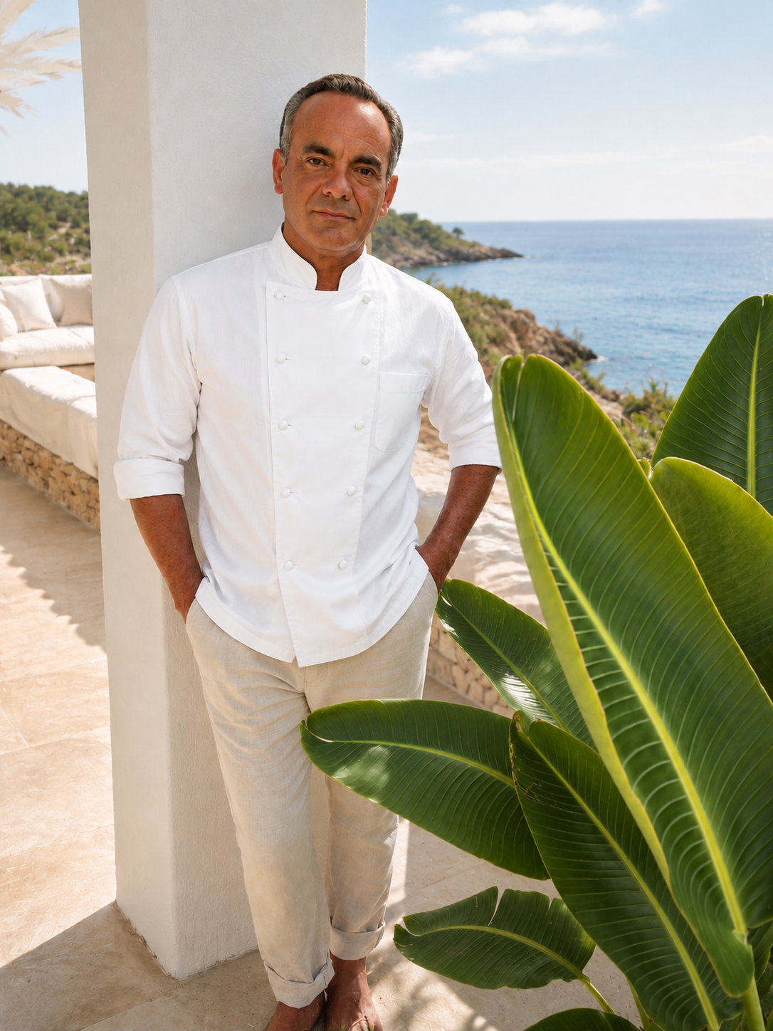 Chef Paolo at an Ibiza coastal residence