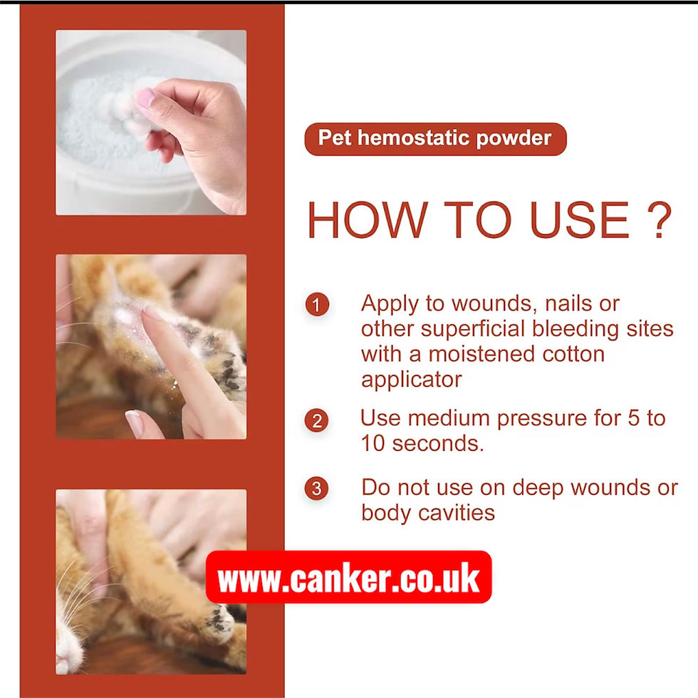 Miniaturbild: 50g Cosmo Styptic Hemostatic Powder+Sponge | Stops Pet Nail & Cut Bleeding Fast