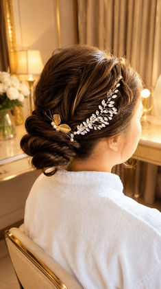 bridal braid with low bun in singapore
