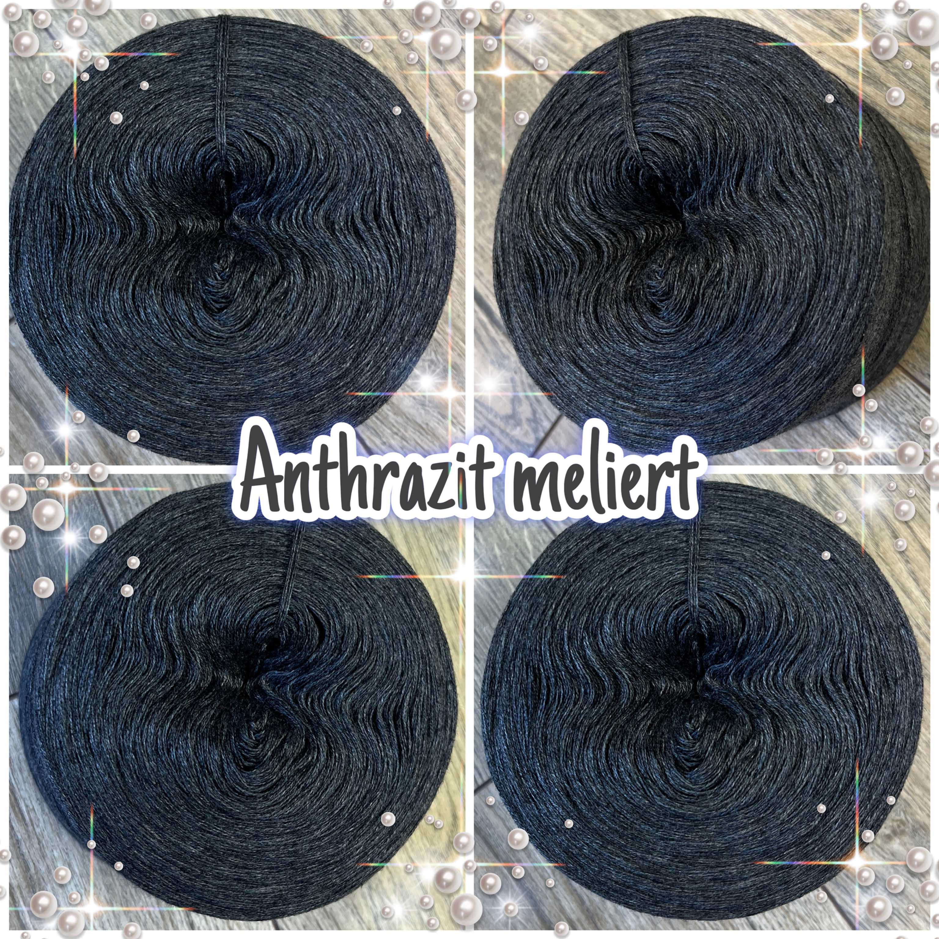 Anthrazit meliert uni