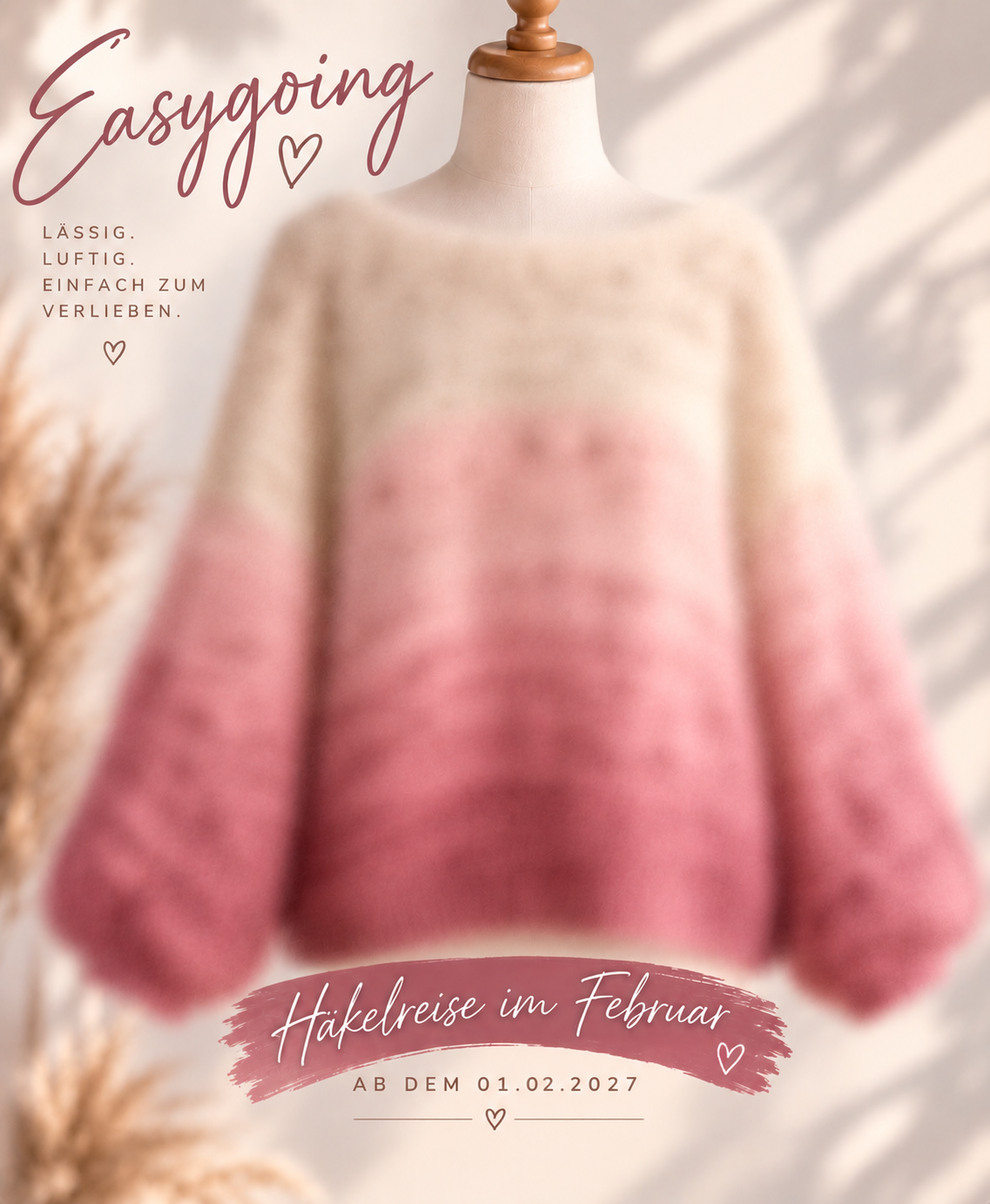 Häkelreise im Februar - Pulli "Easygoing"