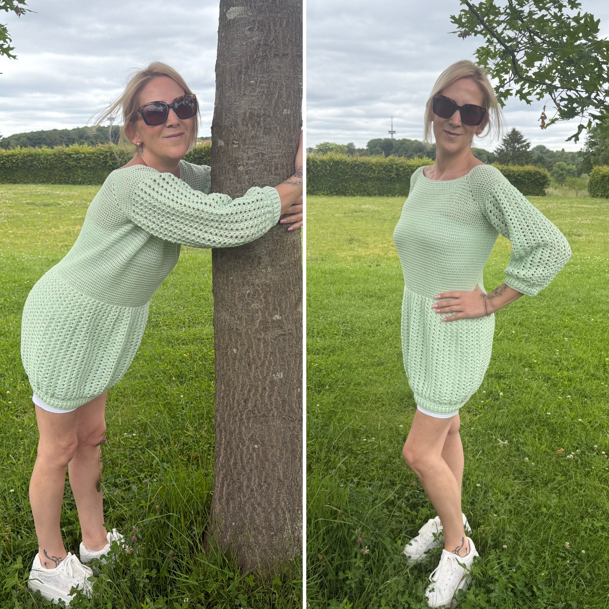 Häkelset Ballonkleid "Lumina"
