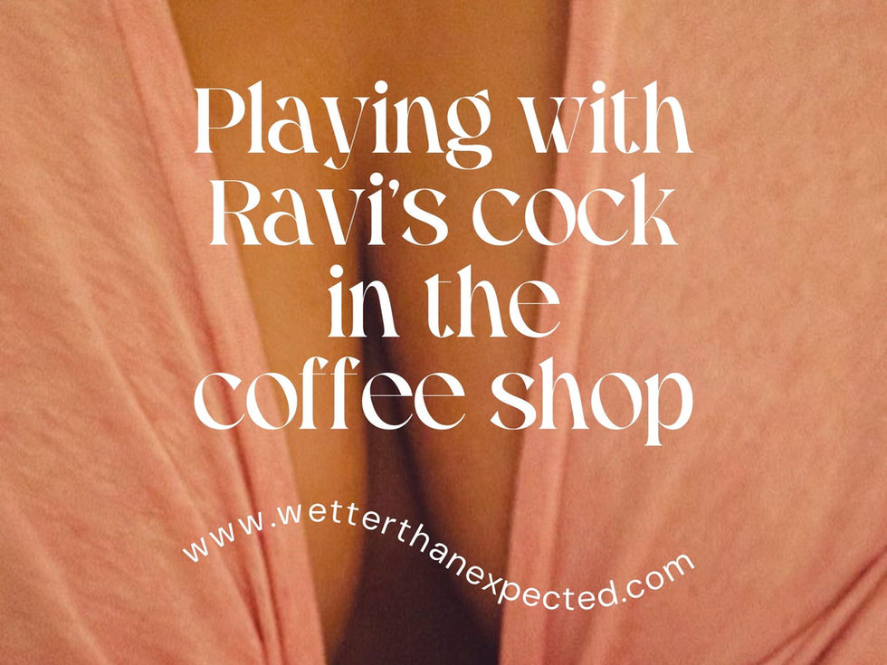 Playing with his cock in the coffee shop - an Indian erotic short story