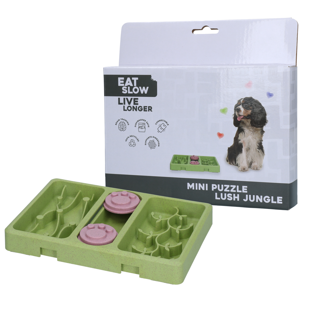 Eat Slow Live Longer Mini Puzzle "Lush Jungle"