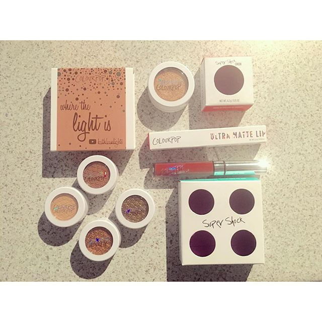Yay!!!! My _colourpopcosmetics haul arrived ! These babies are all so beautiful! I grabbed the _kath