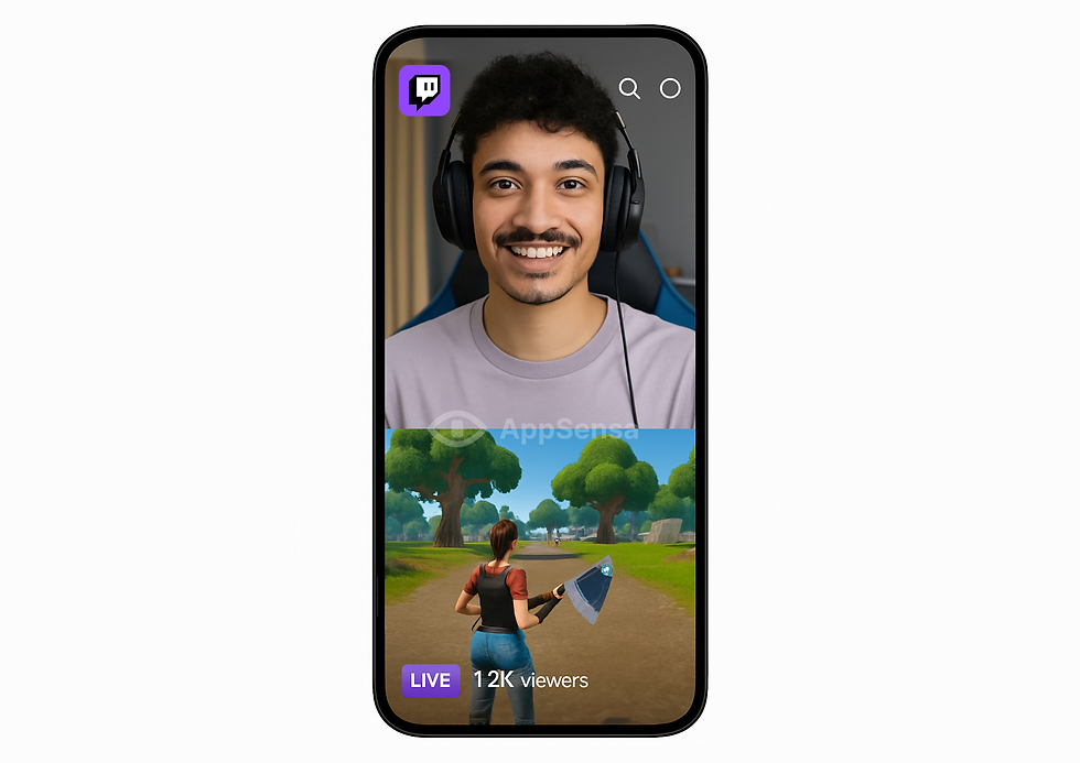 Twitch live verticali