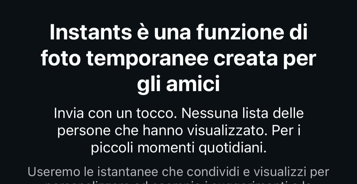 Instagram Instants: non è per crescere, è per trattenere