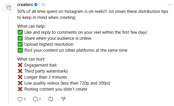 instagram reel tips