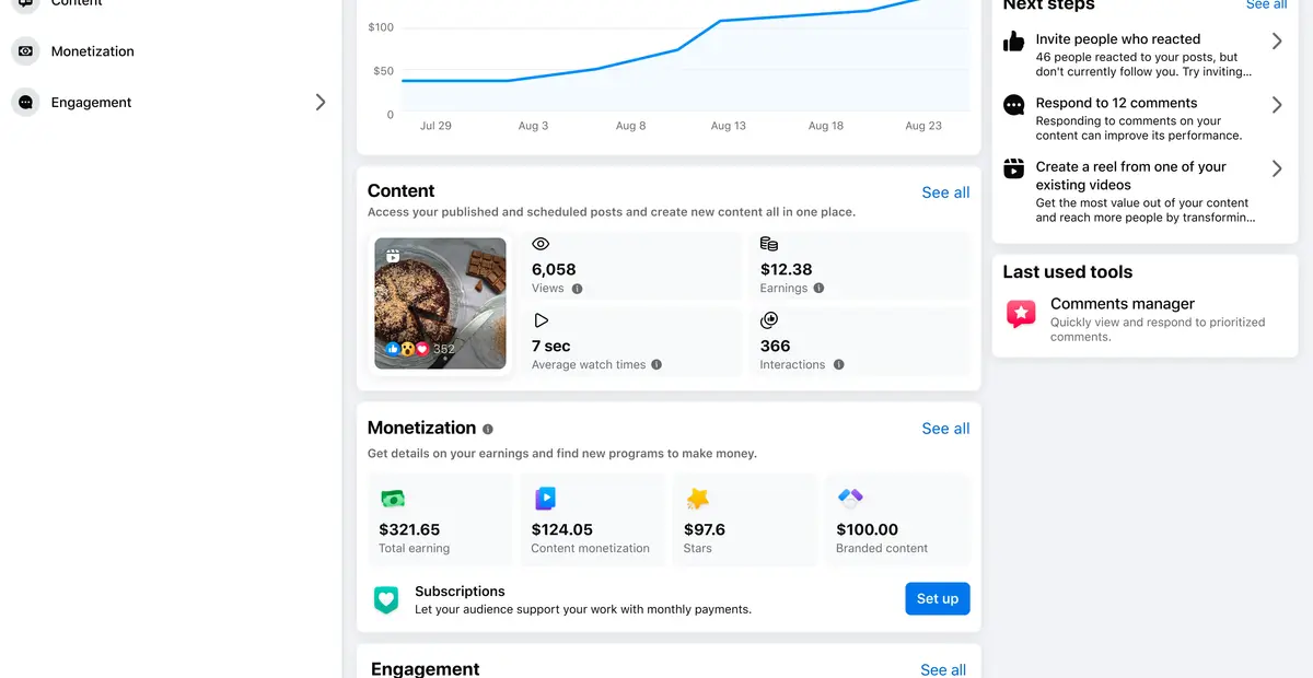 Meta aggiorna la Professional Dashboard: più dati e strumenti per i creator