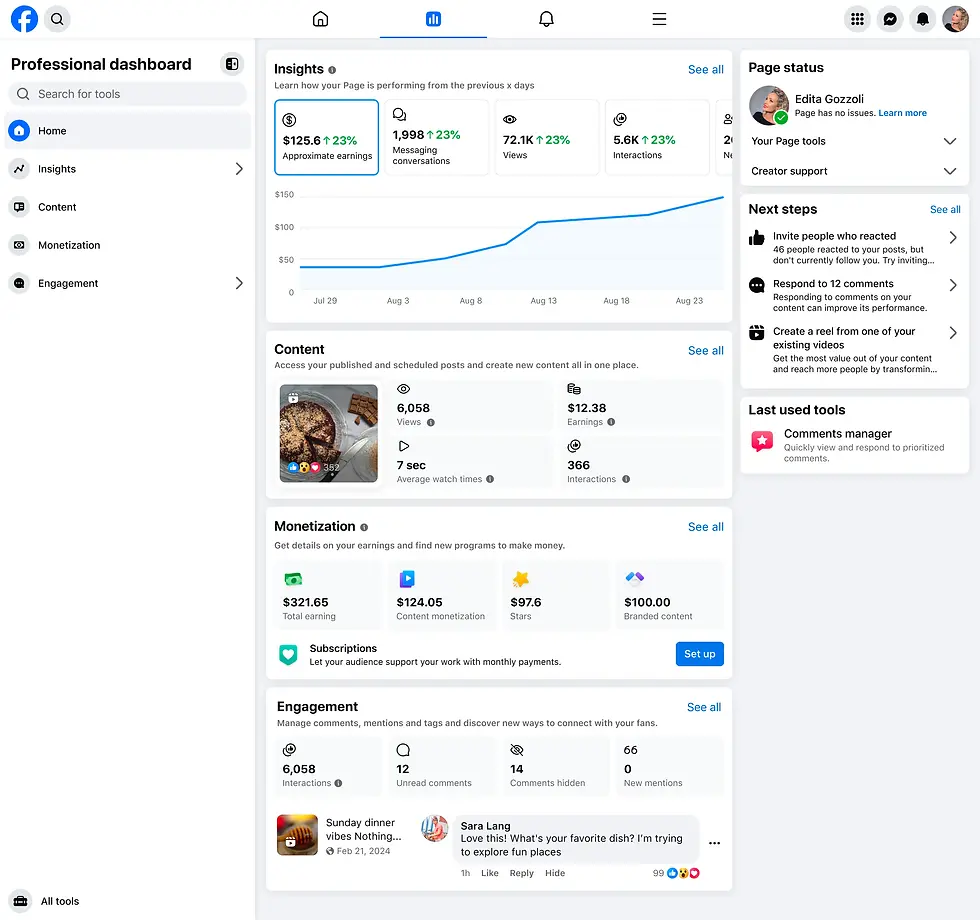 meta dashboard creator