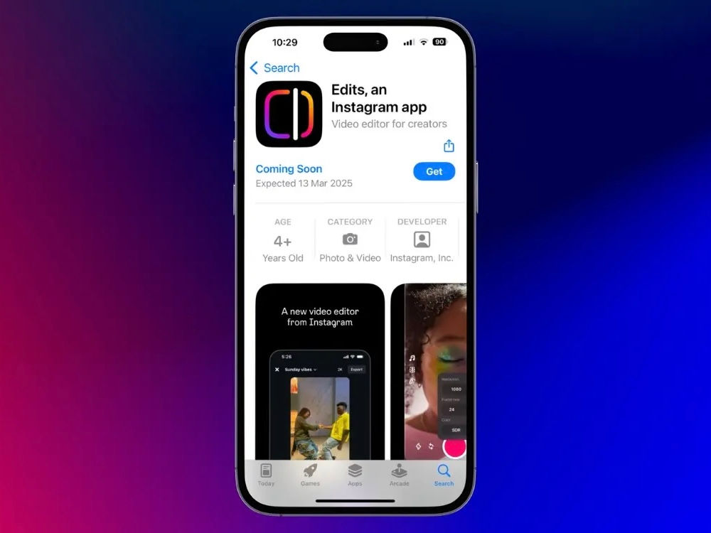 Edits Instagram App Video