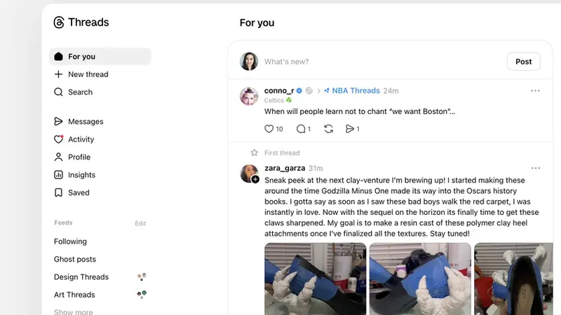 Threads DM desktop e Live Chats, una vera alternativa a X