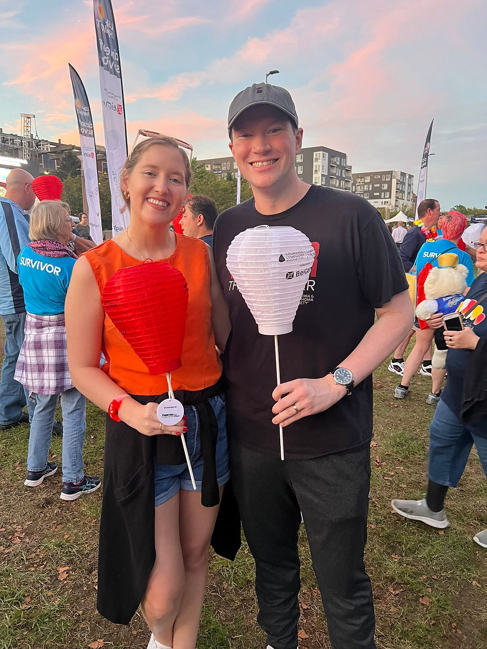 Meagan & Gil at Blood Cancer United's Light the Night