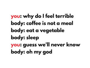 Rest. Eat well. Breathe.