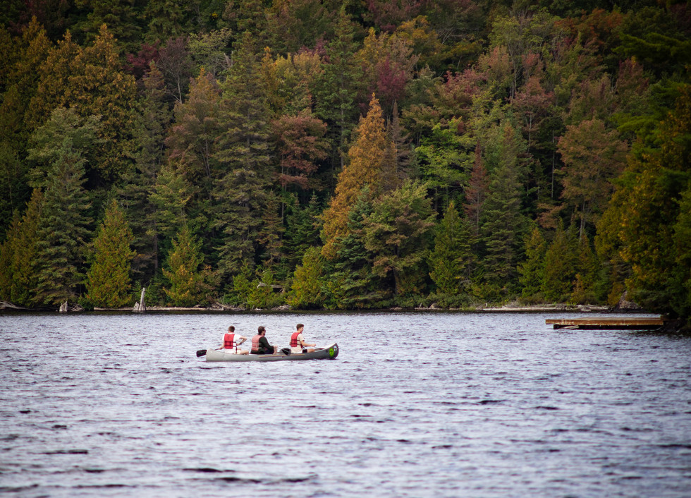 Canoe in one of the largest canoe parks in the world with maple hills, rocky ridges and pure beauty