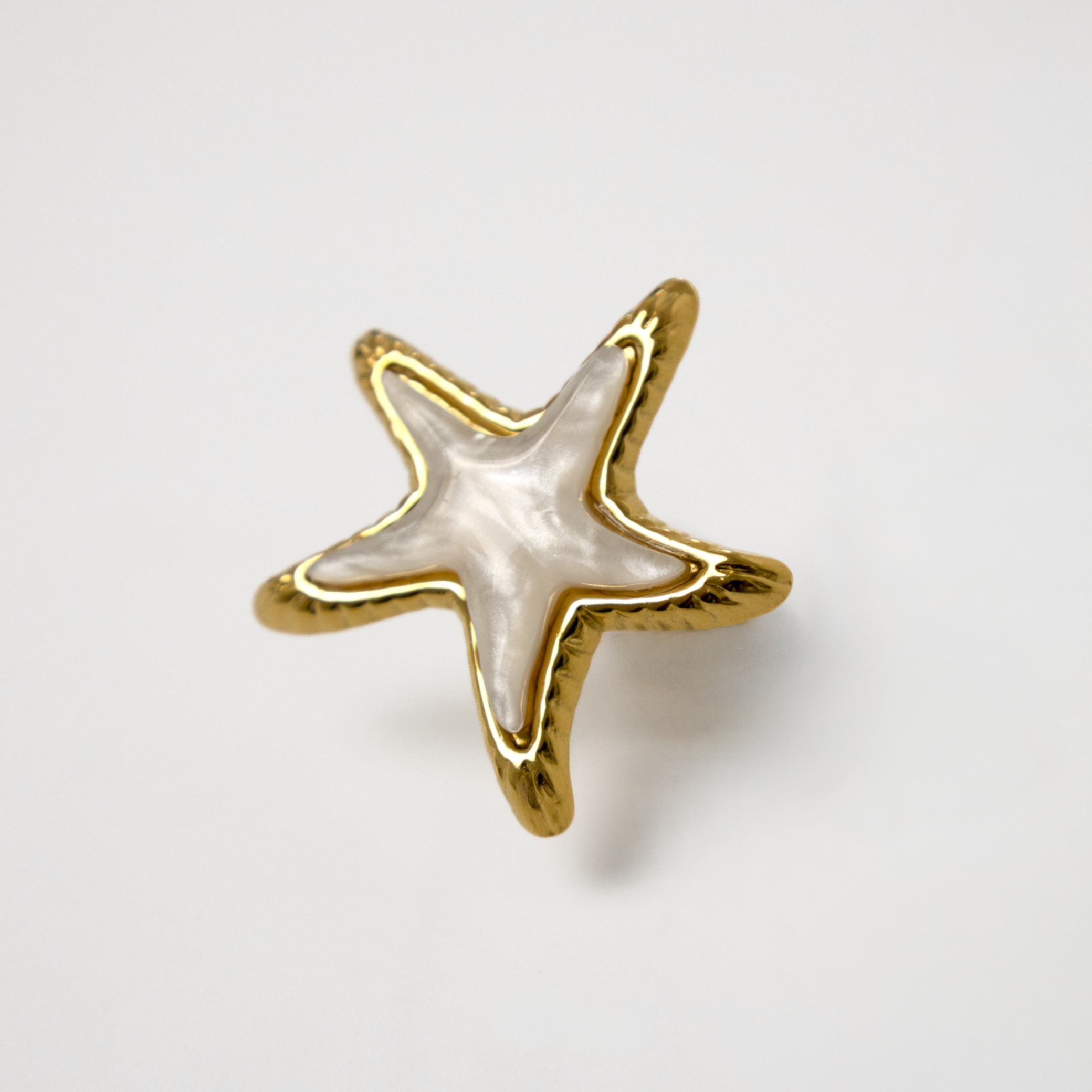 Bague Étoile de Mer Dorée