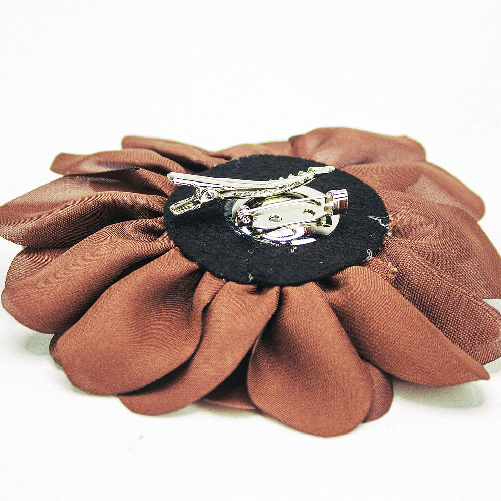 Thumbnail: Fabric Brooches Women Flower Pin FLOWER CLIP-ASS