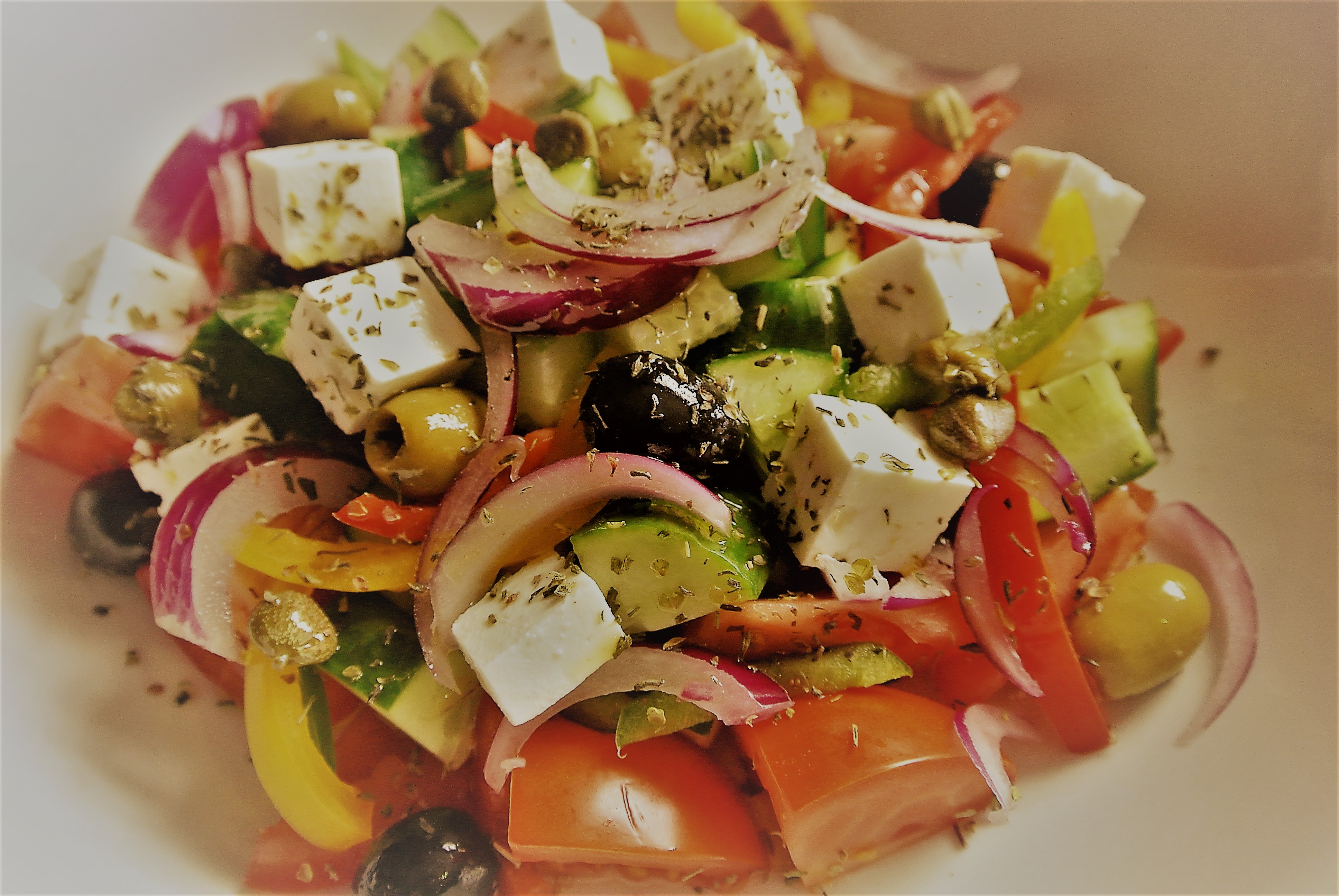 Arranged Food and Objects