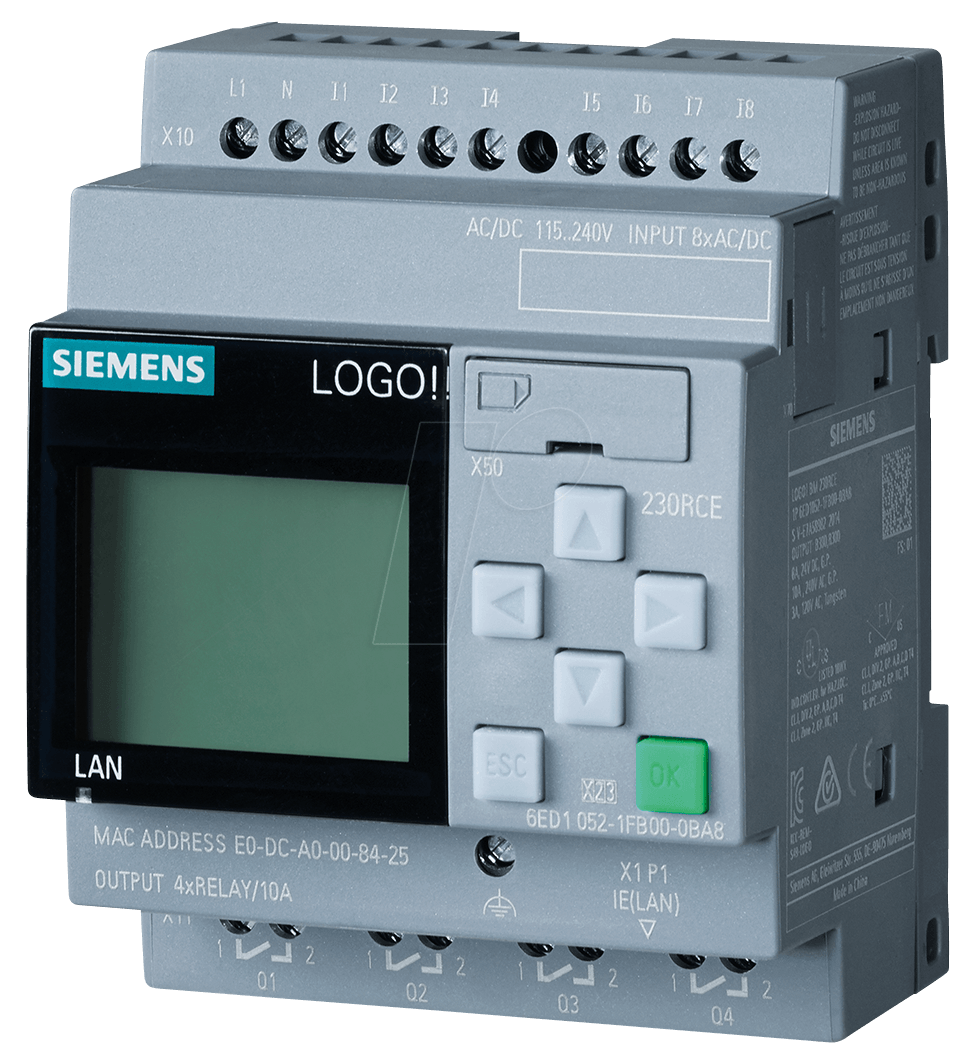 PLC SIEMENS LOGO! Con pantalla de programación