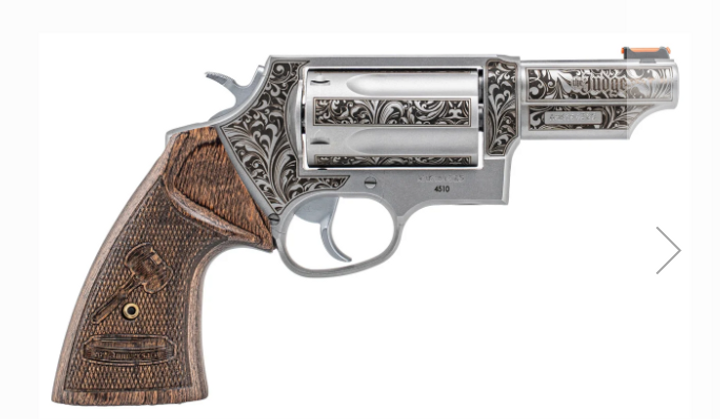 Taurus 20YR Judge 20th Anniversary Compact 45 Long Colt/ 410 Gauge 5 Shot 3" Stainless Engraved $619