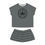 Thumbnail: Women's Short Pajama Set (Happy Leaf) Gray