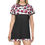 Thumbnail: T-Shirt Dress (Sexy Hot Pink/Black/White