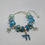 Thumbnail: Bracelet with beads -  blue Chai