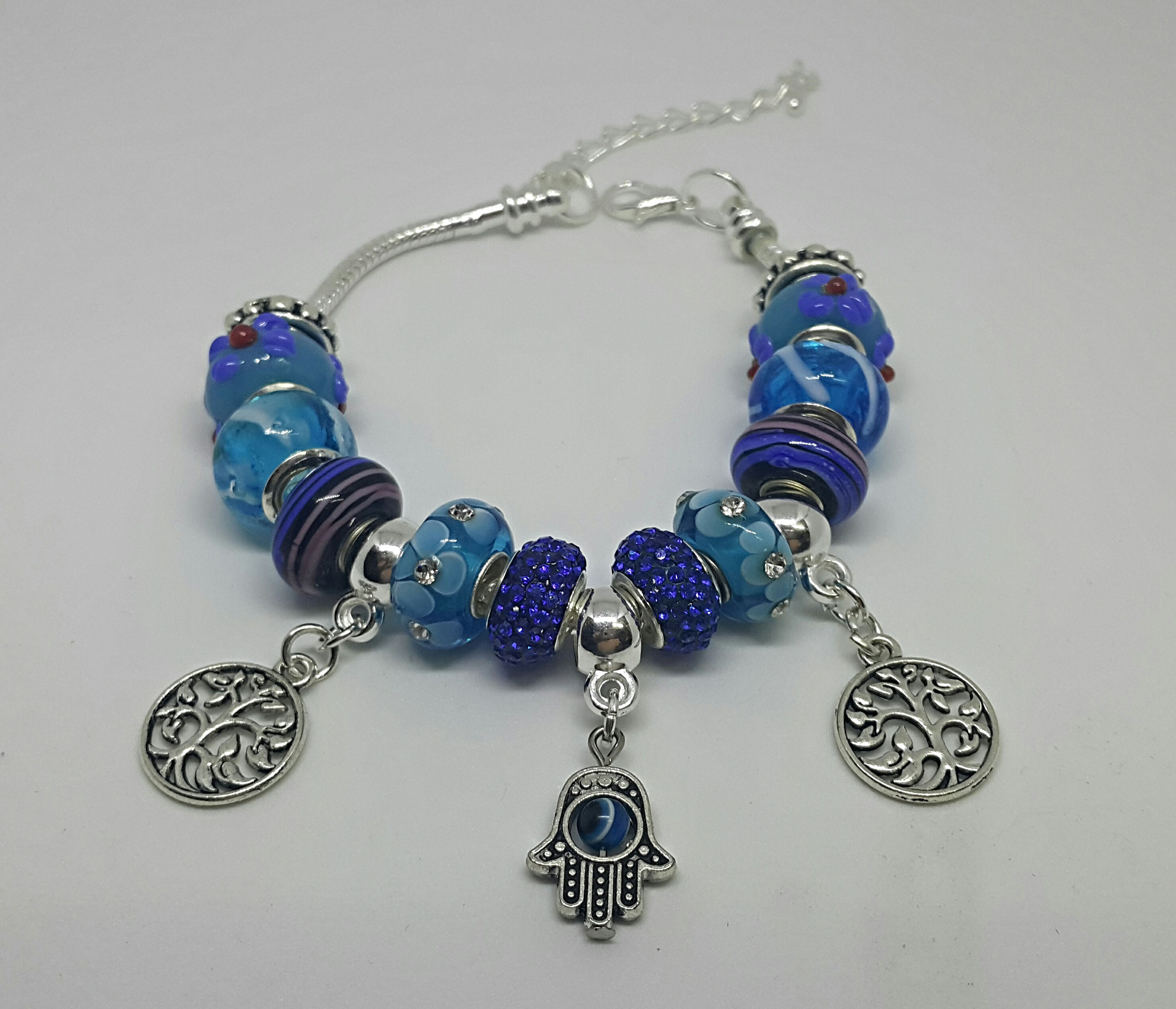 Bracelet with Hamsah and Tree of Life