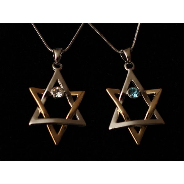 Thumbnail: Star of David in 2 colors and crystal