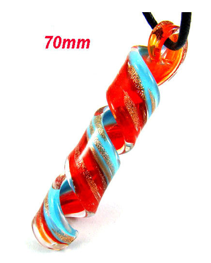 Thumbnail: Murano Glass spiral necklace