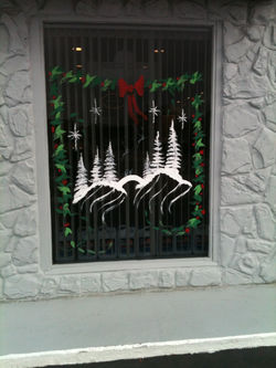 Holiday Window Painting
