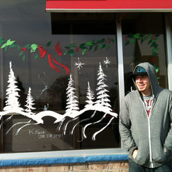 Holiday Window Painting