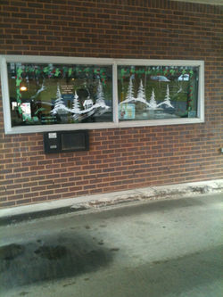 Holiday Window Painting