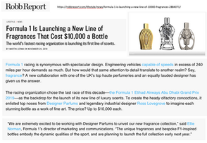 Robb Report, publication, press, media, public relations, F1, Formula1