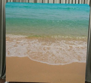 Beach wave ocean photo booth backdrop