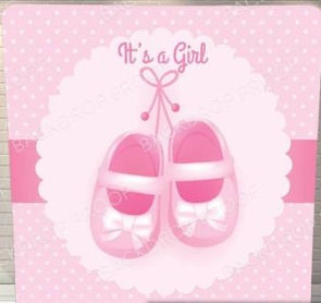 Its a girl baby shower ballerina photo b