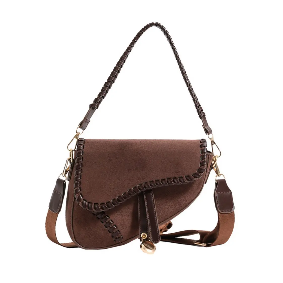 Women Fashionable Shoulder Underarm -COFFEE
