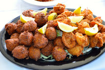 Coconut Shrimp & Conch Fritters Platter