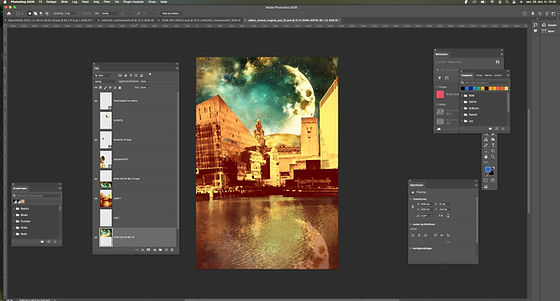 Fotokallasje og fotoredigering, Adobe Photoshop, av Nicola Mulryan 