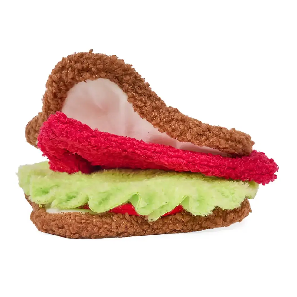 Thumbnail: ZippyPaws Snufflerz BLT Sandwich snuffelspeelgoed voor honden van opzij