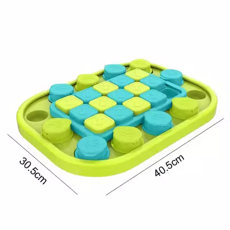 Thumbnail: Afmetingen SnuffelSchaak hondenpuzzel 40,5 bij 30,5 centimeter