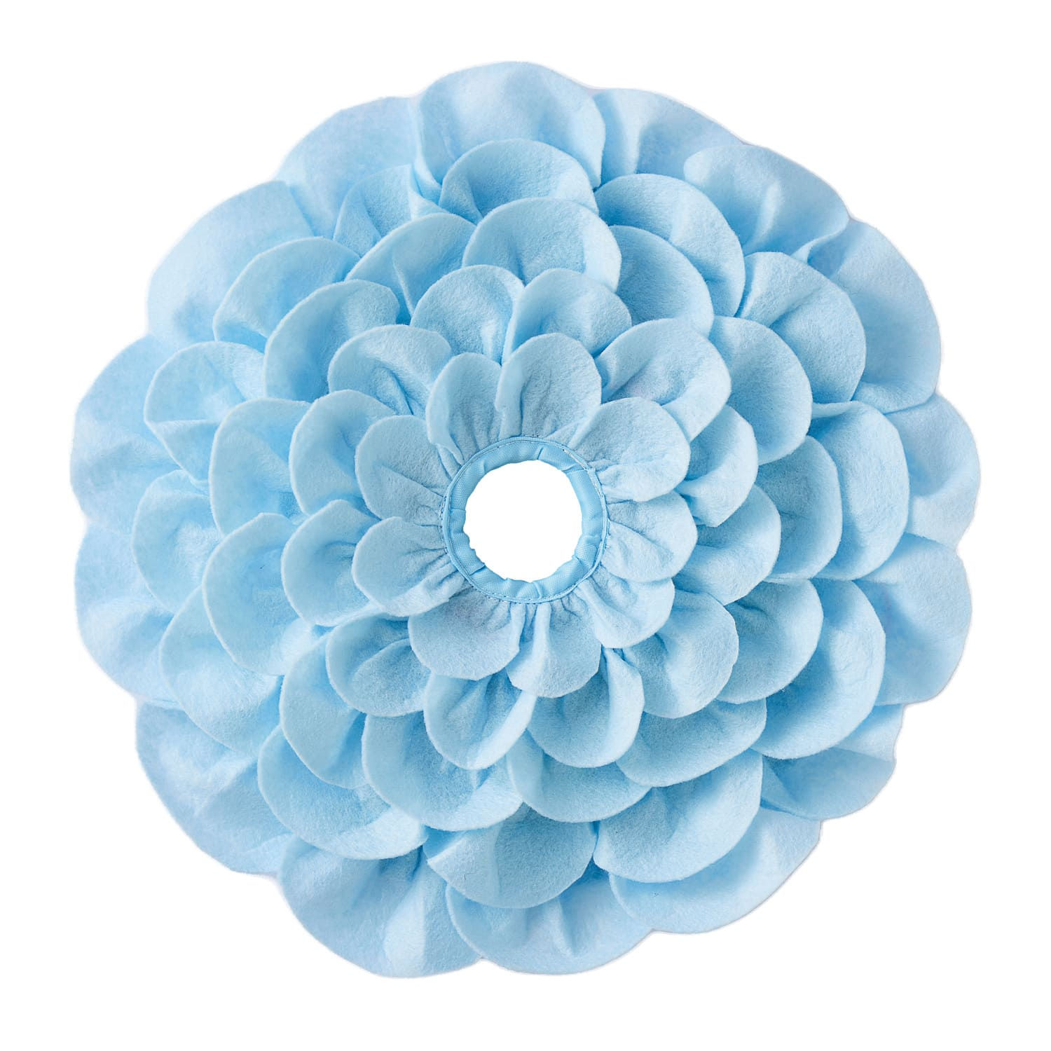Snuffelmat hond set van 2 in blauwe bloemvorm voor gebruik met SPIN basis