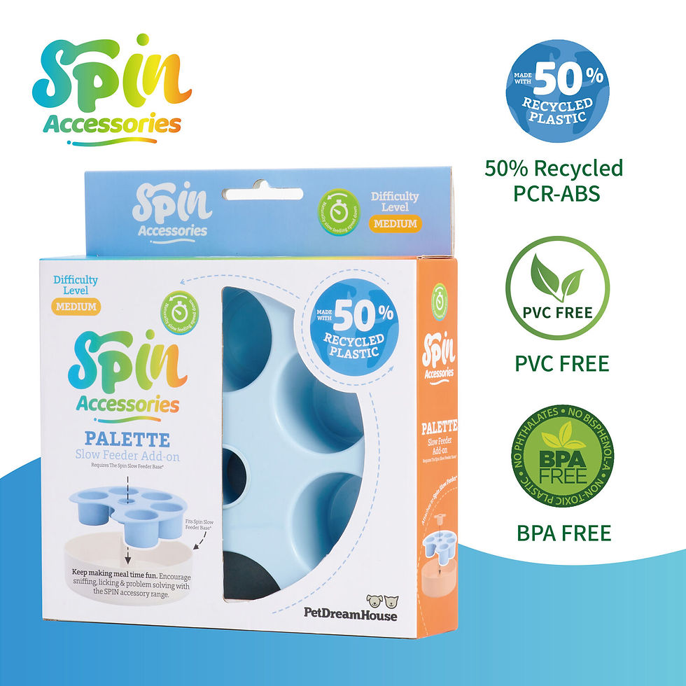 Thumbnail: SPIN Palette accessoire voor slow feeder hond van 50 procent gerecycled PCR-ABS