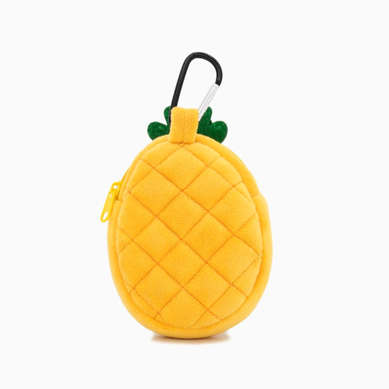 Thumbnail: HugSmart Pooch Pouch Pineapple ananasvormige poepzakjeshouder met clip