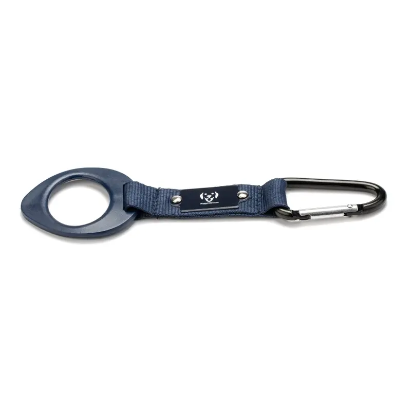 Thumbnail: Marineblauwe Doggyroller houder met karabijnhaak