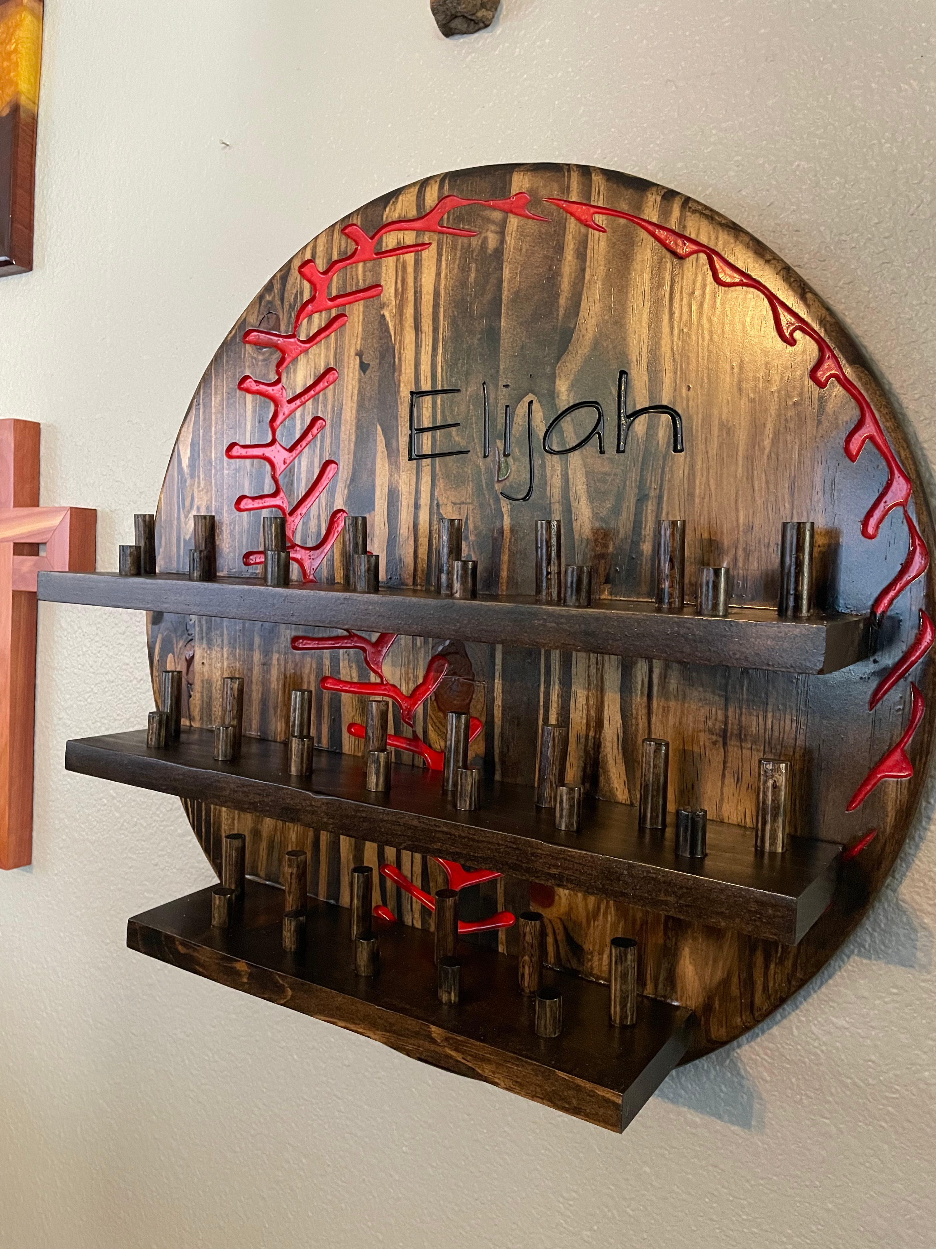 Wooden Championship Ring Display