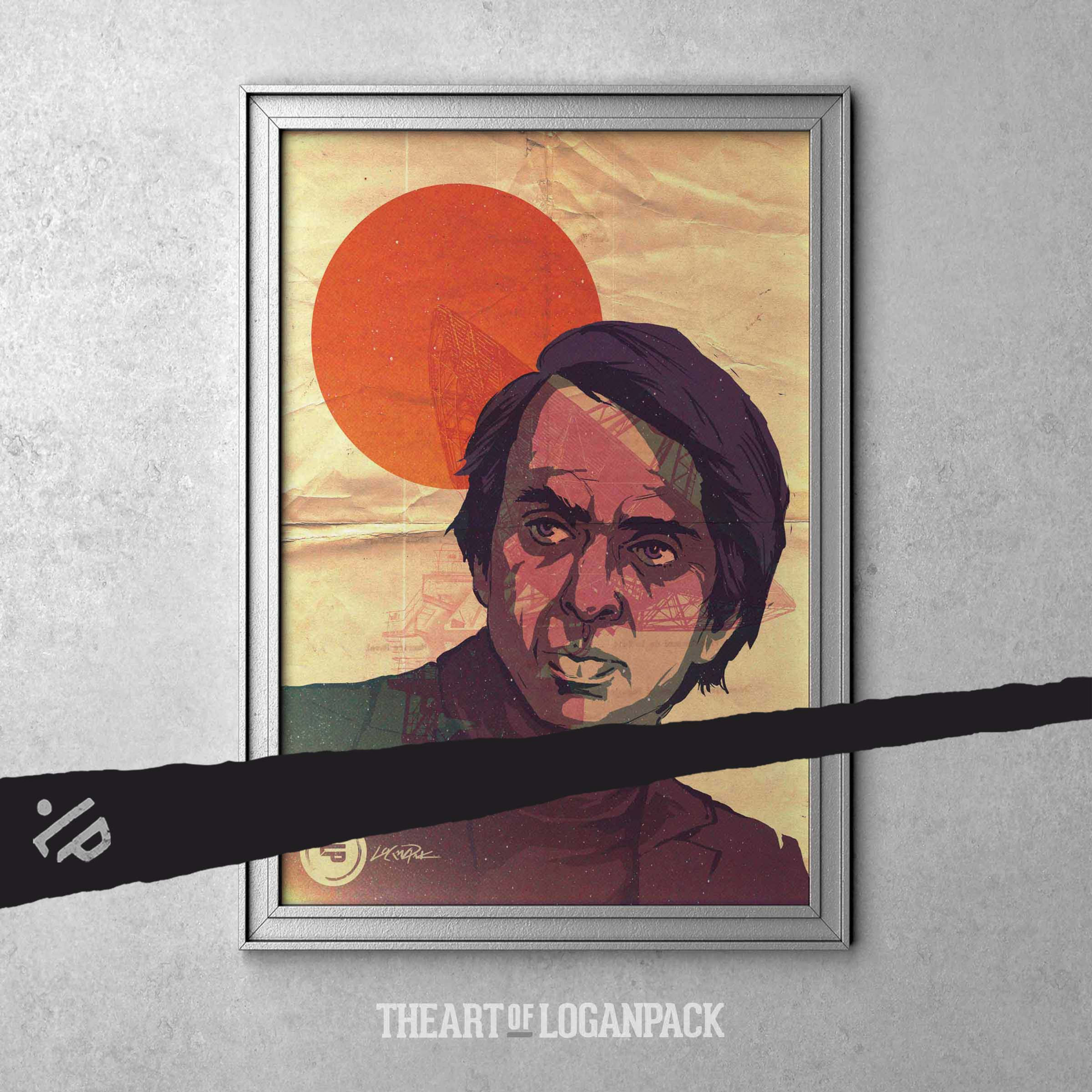 BILLIONS AND BILLIONS | Carl Sagan | Original Hand-signed Art Print - Logan Pack